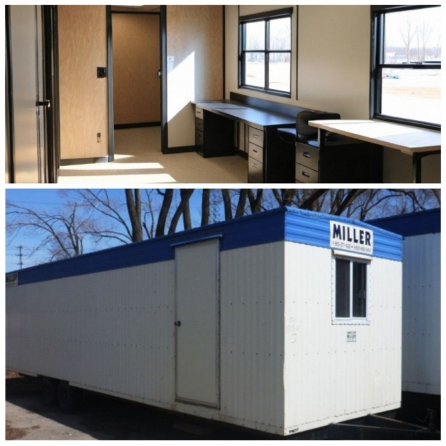 The best mobile trailer for construction sites from Miller Office Trailers in Mississauga, Ontario.