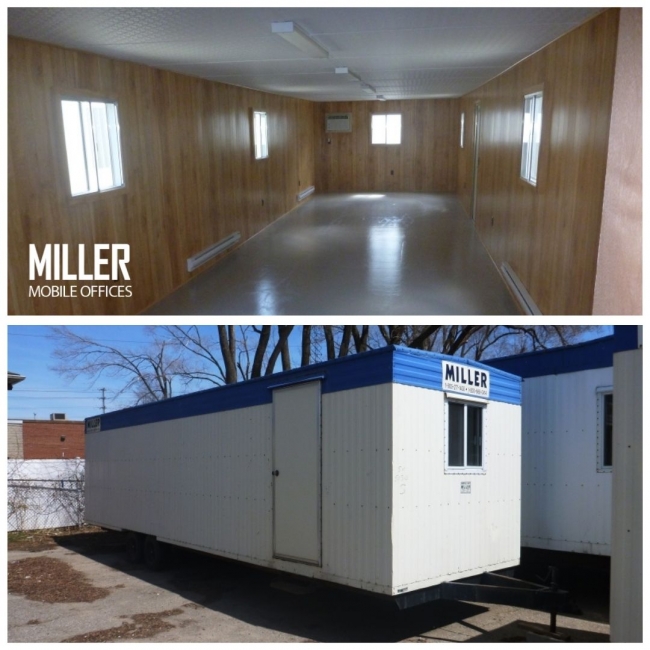 Customizable mobile trailers from Miller Office Trailers in Mississauga, Ontario.