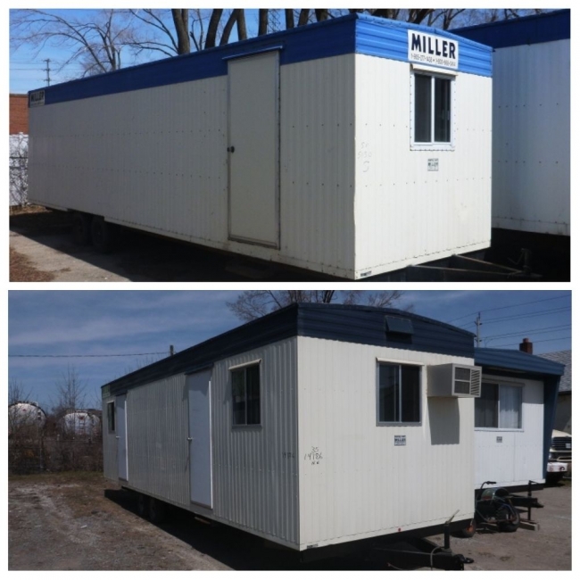 Mobile trailers from Miller Office Trailers in Mississauga, Ontario.