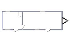 33x10 office trailer floorplan