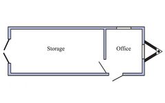 34x8 office trailer floorplan