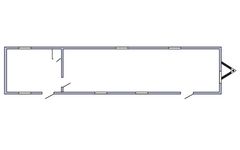 50x10 office trailer floorplan